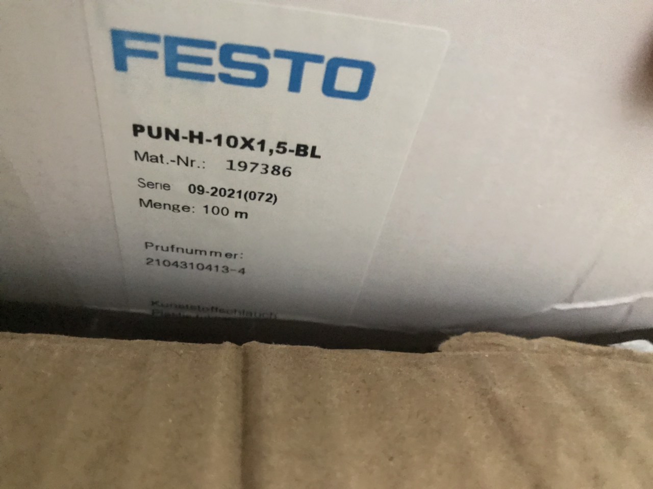 ỐNG KHÍ NÉN FESTO PUN-H 10X1.5-BL