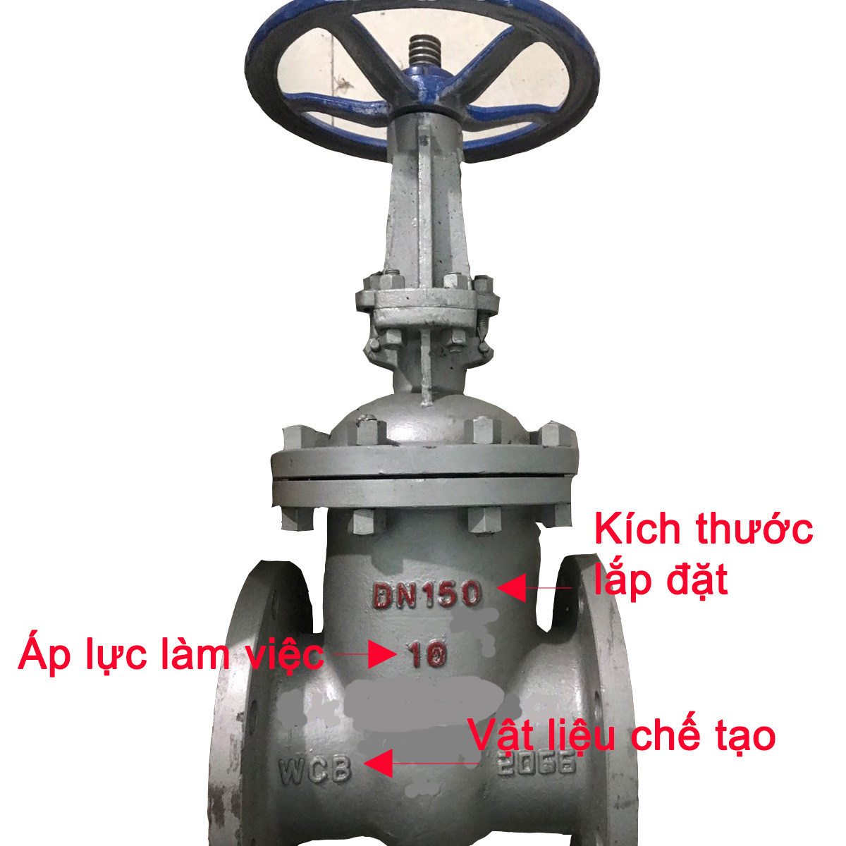 Van cổng thép WCB mặt bích DN150 PN10 mã Z41H-10C