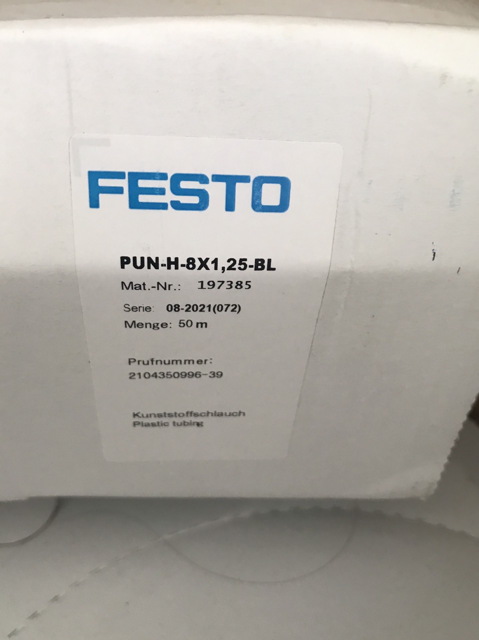 Ống khí nén FESTO PUN-H 8x1.25-BL