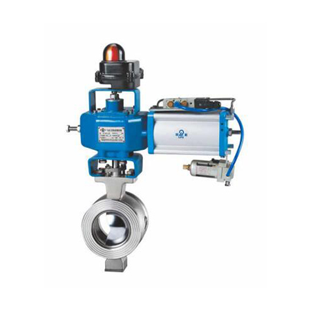 ZSSV-E series pneumatic V-type hard seat cutting ball valve
