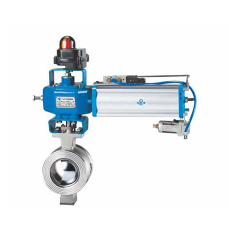 ZSSV - EST series pneumatic V type cutting ball valve