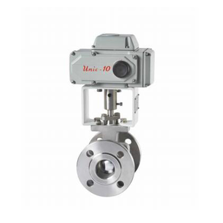 ZKRJR - E series fine small electric o-type cutting ball valve