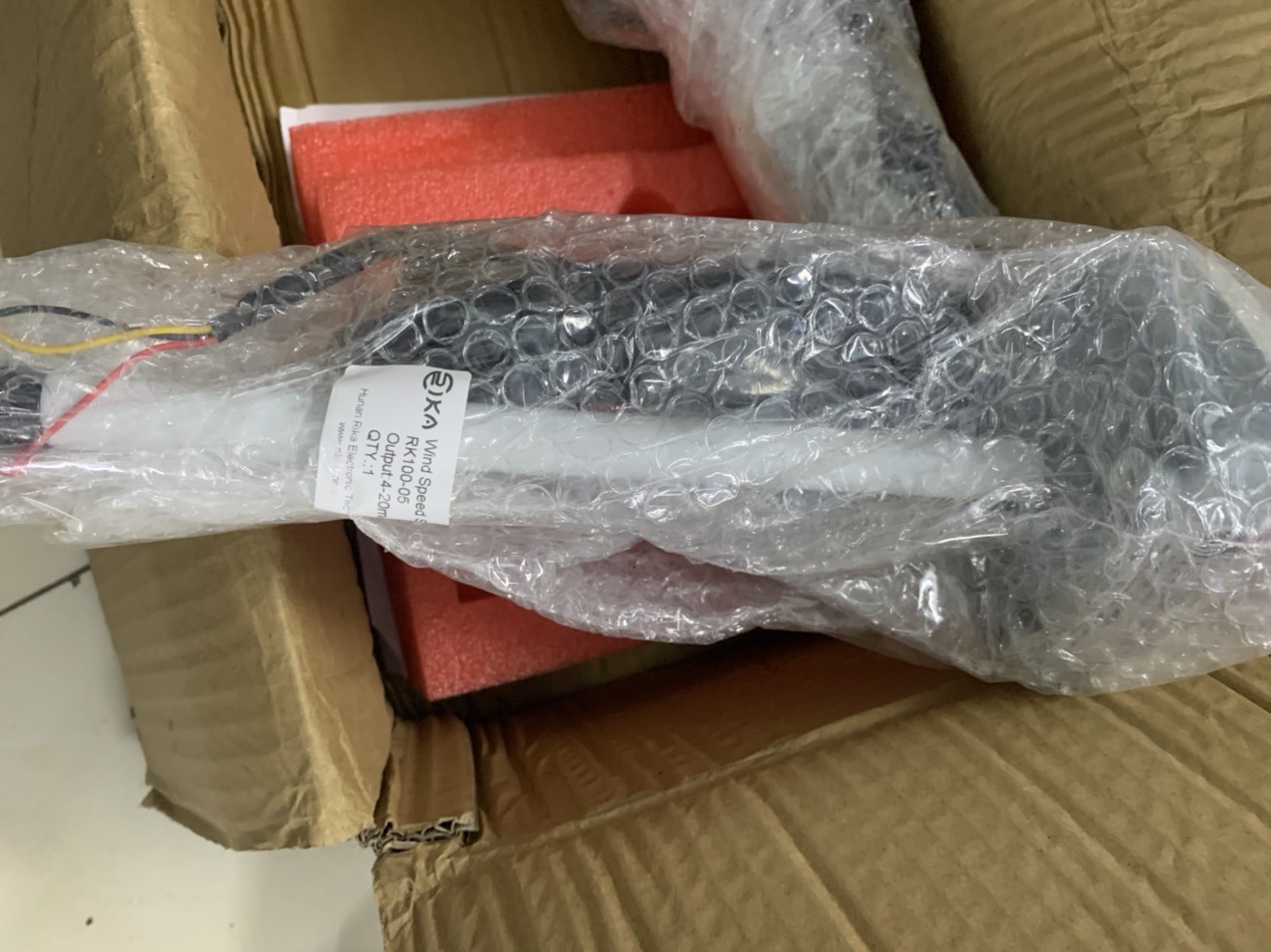 Cảm biến tốc độ gió trong đường ống HVAC RK100-05