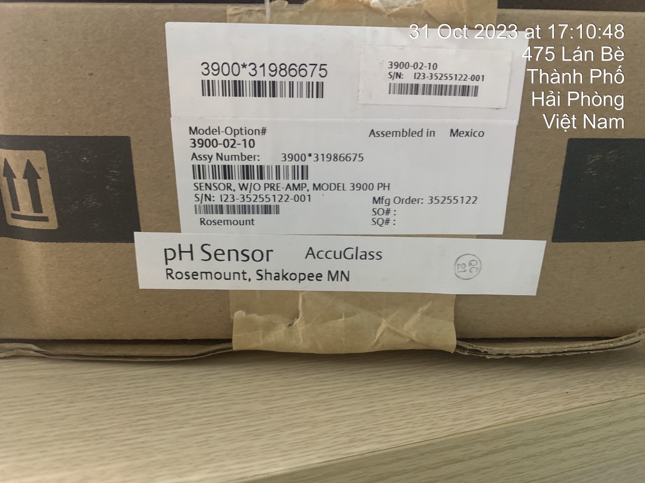Điện cực Rosemount 3900-02-10