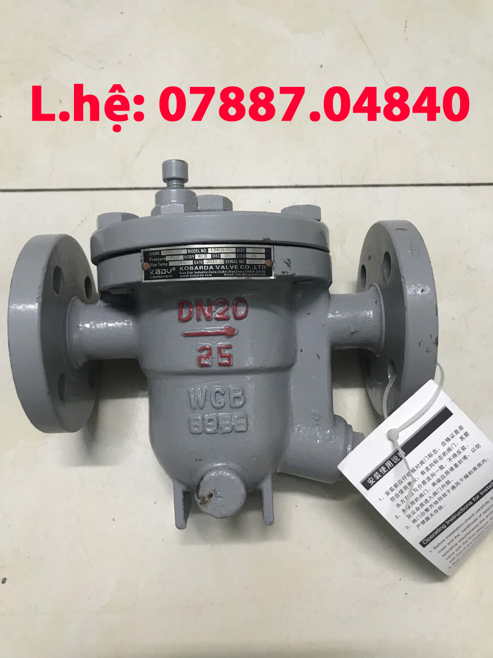 Bẫy hơi phao WCB lắp bích DN20 PN25 mã CS41H-25C