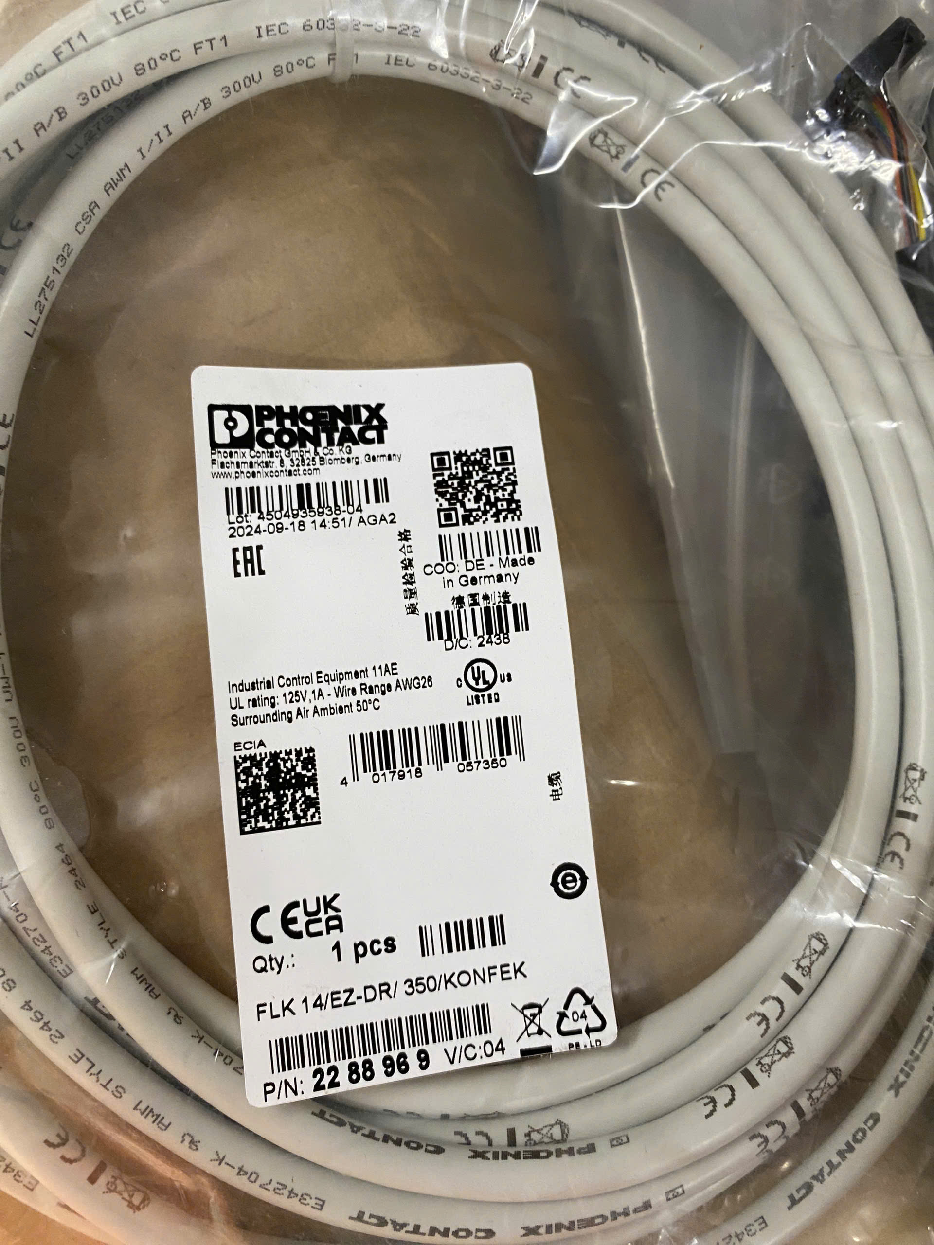 Cable nối 2288969, Loại 3.5 mét