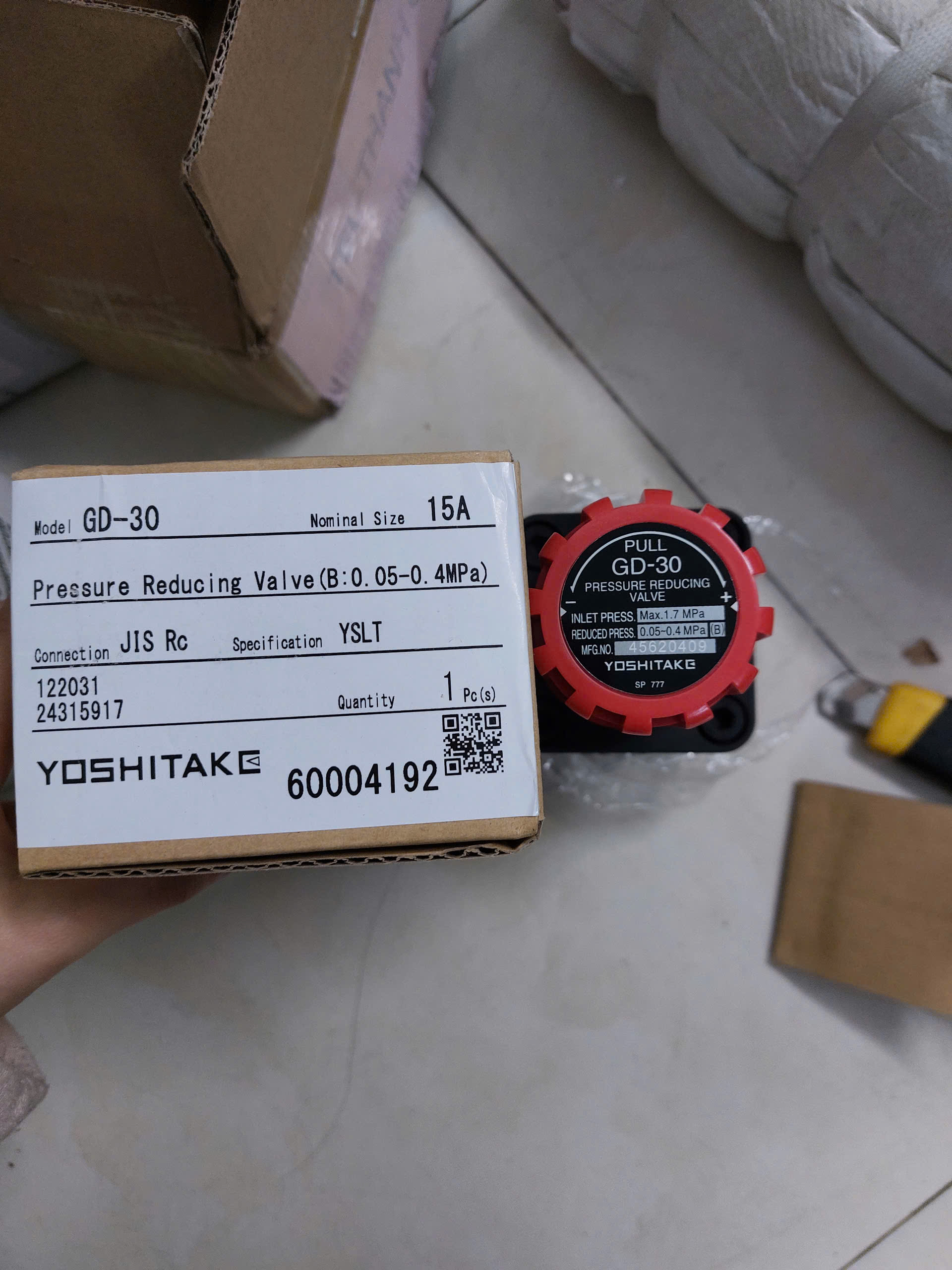 Van chỉnh áp hơi GD-30