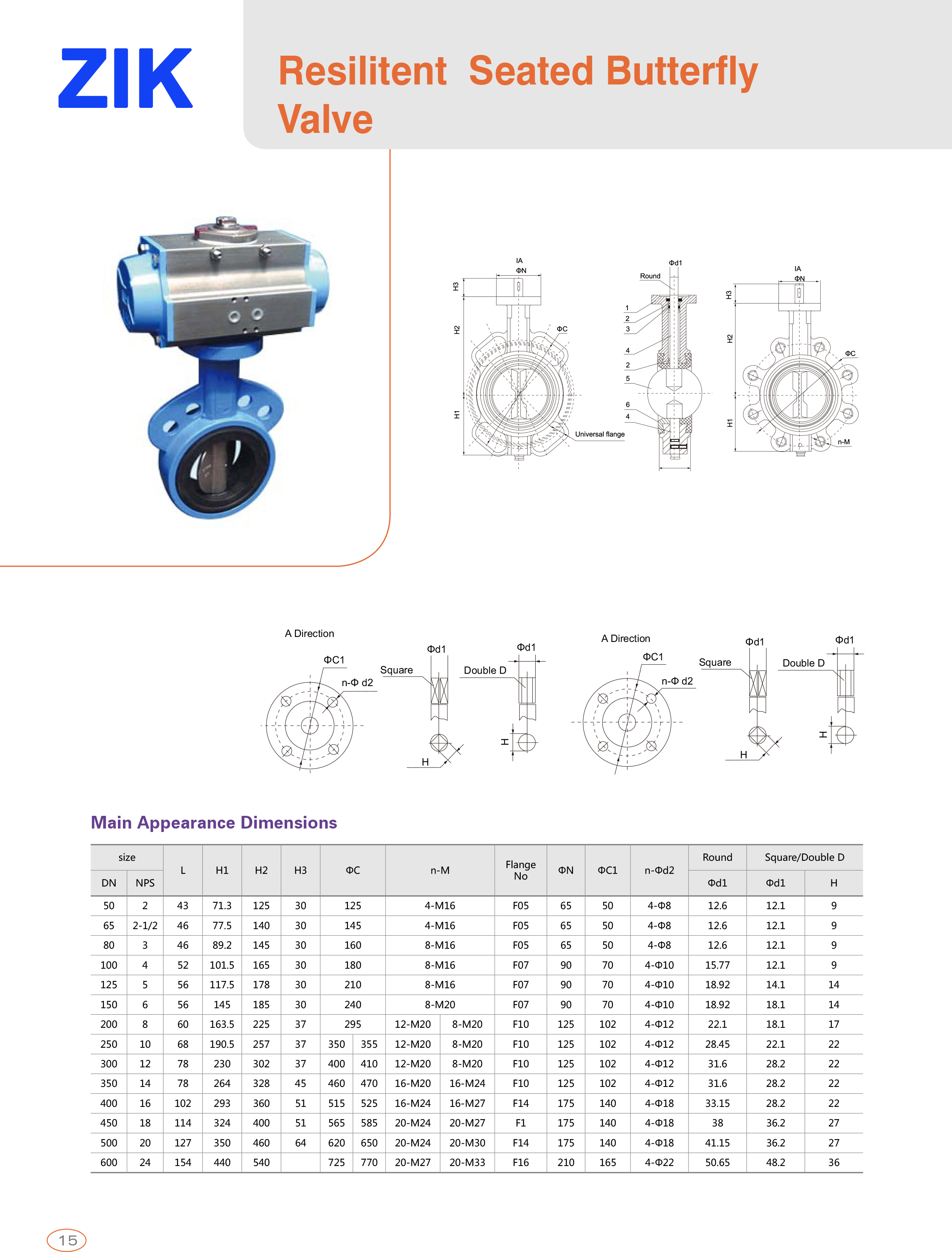 Resilitent Seated Butterfly Valve