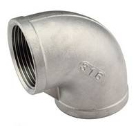 Cút 90 độ inox SS304 - SS316 nối ren