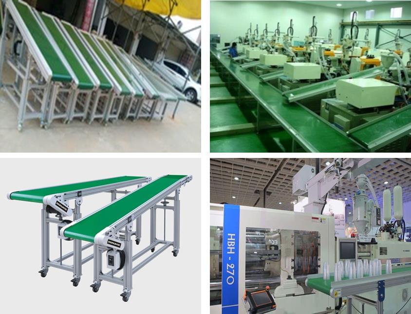 Băng tải máy ép nhựa